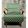 ANTICA POLTRONA VINTAGE STILE GUGLIELMO ULRICH ARMCHAIR LEGNO CURVATO 1960 OLD
