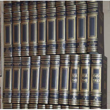 ANTICA ENCICLOPEDIA Treccani 59 LIBRI epoca 1949 35 volumi + 24 appendici album 
