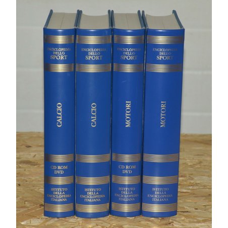 ENCICLOPEDIA DELLO SPORT Treccani CALCIO e MOTORI epoca 2002 LIBRO + DVD + CD