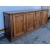 ANTICA GRANDE CREDENZA LEGNO NOCE MADIA EPOCA 1800 4 ANTE 1 CASSETTO SIDEBOARD