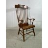 SEDIA POLTRONA STILE PAOLO BUFFA LEGNO NOCE MID CENTURY WINDSOR CHAIR LASTRONATA