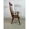 SEDIA POLTRONA STILE PAOLO BUFFA LEGNO NOCE MID CENTURY WINDSOR CHAIR LASTRONATA