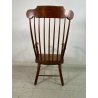 SEDIA POLTRONA STILE PAOLO BUFFA LEGNO NOCE MID CENTURY WINDSOR CHAIR LASTRONATA
