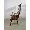 SEDIA POLTRONA STILE PAOLO BUFFA LEGNO NOCE MID CENTURY WINDSOR CHAIR LASTRONATA