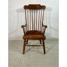 SEDIA POLTRONA STILE PAOLO BUFFA LEGNO NOCE MID CENTURY WINDSOR CHAIR LASTRONATA