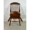 SEDIA POLTRONA STILE PAOLO BUFFA LEGNO NOCE MID CENTURY WINDSOR CHAIR LASTRONATA