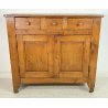 ANTICA CREDENZA ARTE POVERA LEGNO ABETE ORIGINALE MADIA EPOCA 1800 3 CASSETTI 