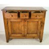 ANTICA CREDENZA ARTE POVERA LEGNO ABETE ORIGINALE MADIA EPOCA 1800 3 CASSETTI 