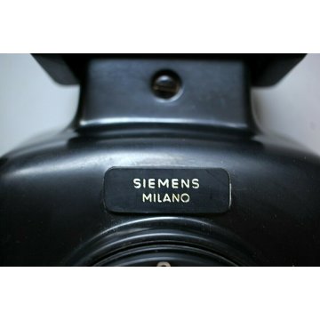 TELEFONO A DISCO DA PARETE MODERNARIATO Siemens Milano BACHELITE FUNZIONANTE '30