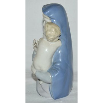 SCULTURA CERAMICA Madonna con Bambino METZLER ORTLOFF PORCELAIN FIGURINE GERMANY