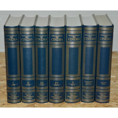 ENCICLOPEDIA DEL CINEMA Treccani 7 LIBRI epoca 2003 COFANETTO DVD + CD VINTAGE