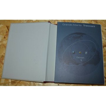 GRANDE ATLANTE GEOGRAFICO + NUOVO Treccani 5 LIBRI epoca 1995 COFANETTO + 2 CD
