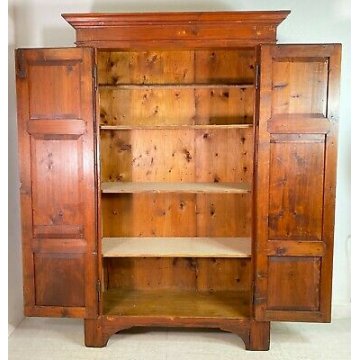 ANTICO ARMADIO PIEMONTESE ABETE GRISSINATO epoca 1800 GUARDAROBA DISPENSA OLD