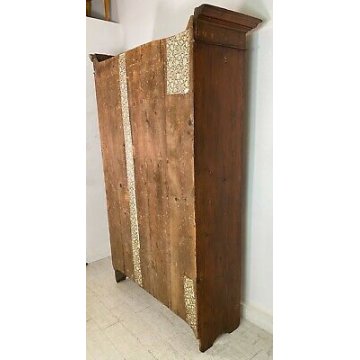 ANTICO ARMADIO PIEMONTESE ABETE GRISSINATO epoca 1800 GUARDAROBA DISPENSA OLD