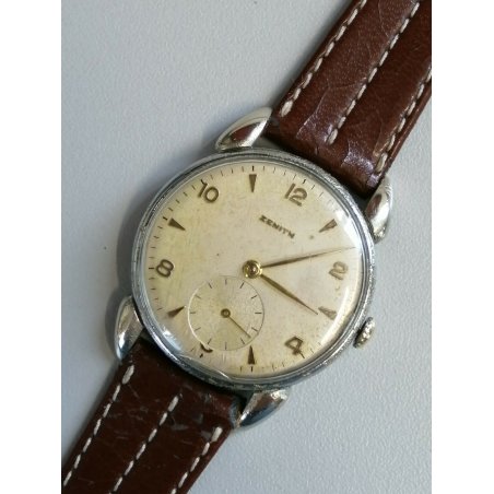 ANTICO OROLOGIO POLSO Zenith ANSE RAGNO epoca ANNI 50 cal 126 OLD VINTAGE WATCH