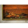 COPPIA QUADRO DIPINTO ASTRATTO ALBA TRAMONTO George Sécan Gruppo Cobra