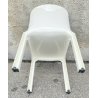 SEDIA SELENE VINTAGE ARTEMIDE DESIGN VICO MAGISTRETTI ANNI 60 BIANCA PLASTICA 