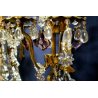 ANTICA COPPIA  APPLIQUE VETRO Murano LAMPADA MURO OLD GLASS WALL LAMP LIBERTY 