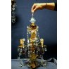 ANTICA COPPIA  APPLIQUE VETRO Murano LAMPADA MURO OLD GLASS WALL LAMP LIBERTY 