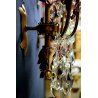 ANTICA COPPIA  APPLIQUE VETRO Murano LAMPADA MURO OLD GLASS WALL LAMP LIBERTY 