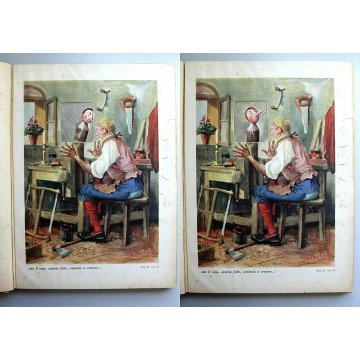 ANTICO LIBRO Le avventure di Pinocchio C.Collodi ILL. ANIMATE EDIZ. Cavallo 1944