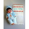 BAMBOLA MINI BABY DOLL FURGA Ninì e Nanà  VESTITO mod 2462 CATALOGO vintage '60
