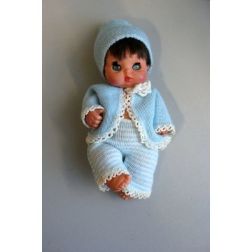 BAMBOLA MINI BABY DOLL FURGA Ninì e Nanà  VESTITO mod 2462 CATALOGO vintage '60