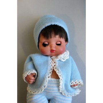 BAMBOLA MINI BABY DOLL FURGA Ninì e Nanà  VESTITO mod 2462 CATALOGO vintage '60