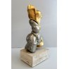 SCULTURA BRONZO Enrico Manera FIRMA 3/100 BUSTO DONNA  ARTE CONTEMPORANEA '70