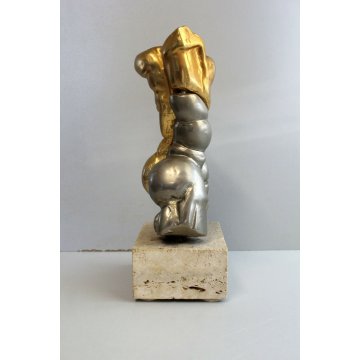SCULTURA BRONZO Enrico Manera FIRMA 3/100 BUSTO DONNA  ARTE CONTEMPORANEA '70