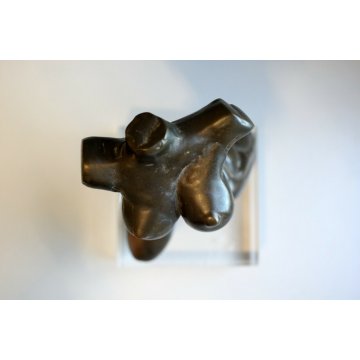 SCULTURA BRONZO Enrico Manera FIRMA 9/60 BUSTO DONNA  ARTE CONTEMPORANEA '70