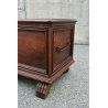 ANTICA CASSAPANCA PANCA NOCE 1700 EPOCA PERFETTA MOBILE ENTRATA GAMBE FERINE OLD