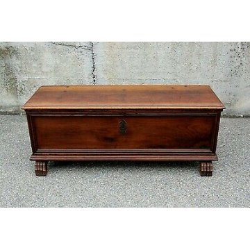 ANTICA CASSAPANCA PANCA NOCE 1700 EPOCA PERFETTA MOBILE ENTRATA GAMBE FERINE OLD