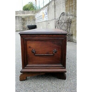 ANTICA CASSAPANCA PANCA NOCE 1700 EPOCA PERFETTA MOBILE ENTRATA GAMBE FERINE OLD