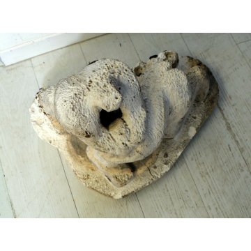 antica SCULTURA GESSO Futurista I LOTTATORI DI Carlo Zapelloni 1933 STRESA OLD