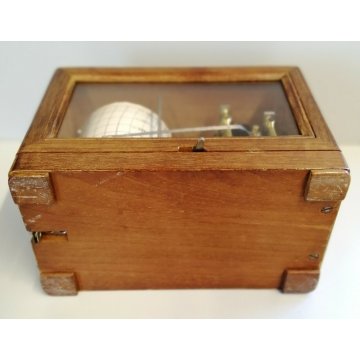 ANTICO BAROGRAFO Aviazione Militare Italiana EPOCA 1900 legno mogano AGOLINI