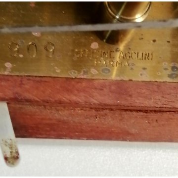 ANTICO BAROGRAFO Aviazione Militare Italiana EPOCA 1900 legno mogano AGOLINI