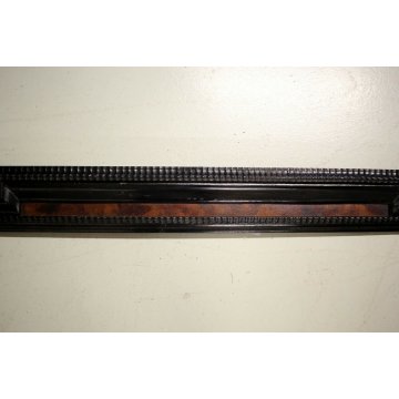 GRANDE ANTICA CORNICE Guilloché LEGNO SCOLPITO EBANIZZATO RADICA 145,5x85,5cm 