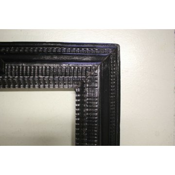 GRANDE ANTICA CORNICE Guilloché LEGNO SCOLPITO EBANIZZATO RADICA 145,5x85,5cm 