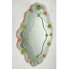 ANTICO SPECCHIO SPECCHIERA VETRO MURANO FIORI VENEZIANO VINTAGE ANNI 50 GLASS 