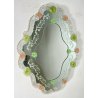 ANTICO SPECCHIO SPECCHIERA VETRO MURANO FIORI VENEZIANO VINTAGE ANNI 50 GLASS 