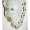 ANTICO SPECCHIO SPECCHIERA VETRO MURANO FIORI VENEZIANO VINTAGE ANNI 50 GLASS 