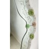 ANTICO SPECCHIO SPECCHIERA VETRO MURANO FIORI VENEZIANO VINTAGE ANNI 50 GLASS 