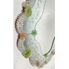 ANTICO SPECCHIO SPECCHIERA VETRO MURANO FIORI VENEZIANO VINTAGE ANNI 50 GLASS 