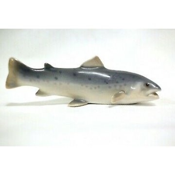 pesce trota ROYAL COPENHAGEN PORCELAIN TROUT 1602 FISH DENMARK Ceramica B&G rara