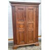 ANTICO GRANDE ARMADIO GUARDAROBA 1600 PIEMONTESE LEGNO MASSELLO NOCE 2 ANTE OLD 