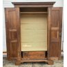 ANTICO GRANDE ARMADIO GUARDAROBA 1600 PIEMONTESE LEGNO MASSELLO NOCE 2 ANTE OLD 