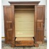 ANTICO GRANDE ARMADIO GUARDAROBA 1600 PIEMONTESE LEGNO MASSELLO NOCE 2 ANTE OLD 