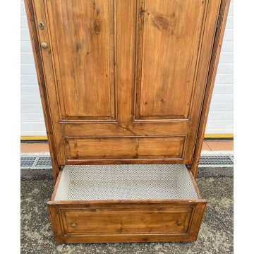 ANTICO ARMADIO 1800 GUARDAROBA LEGNO ABETE 2 ANTE EPOCA CASSETTO ARTE POVERA 