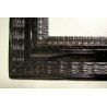 ANTICA CORNICE GUILLOCHE' LEGNO EBANIZZATO 51,5x61cm EPOCA '800